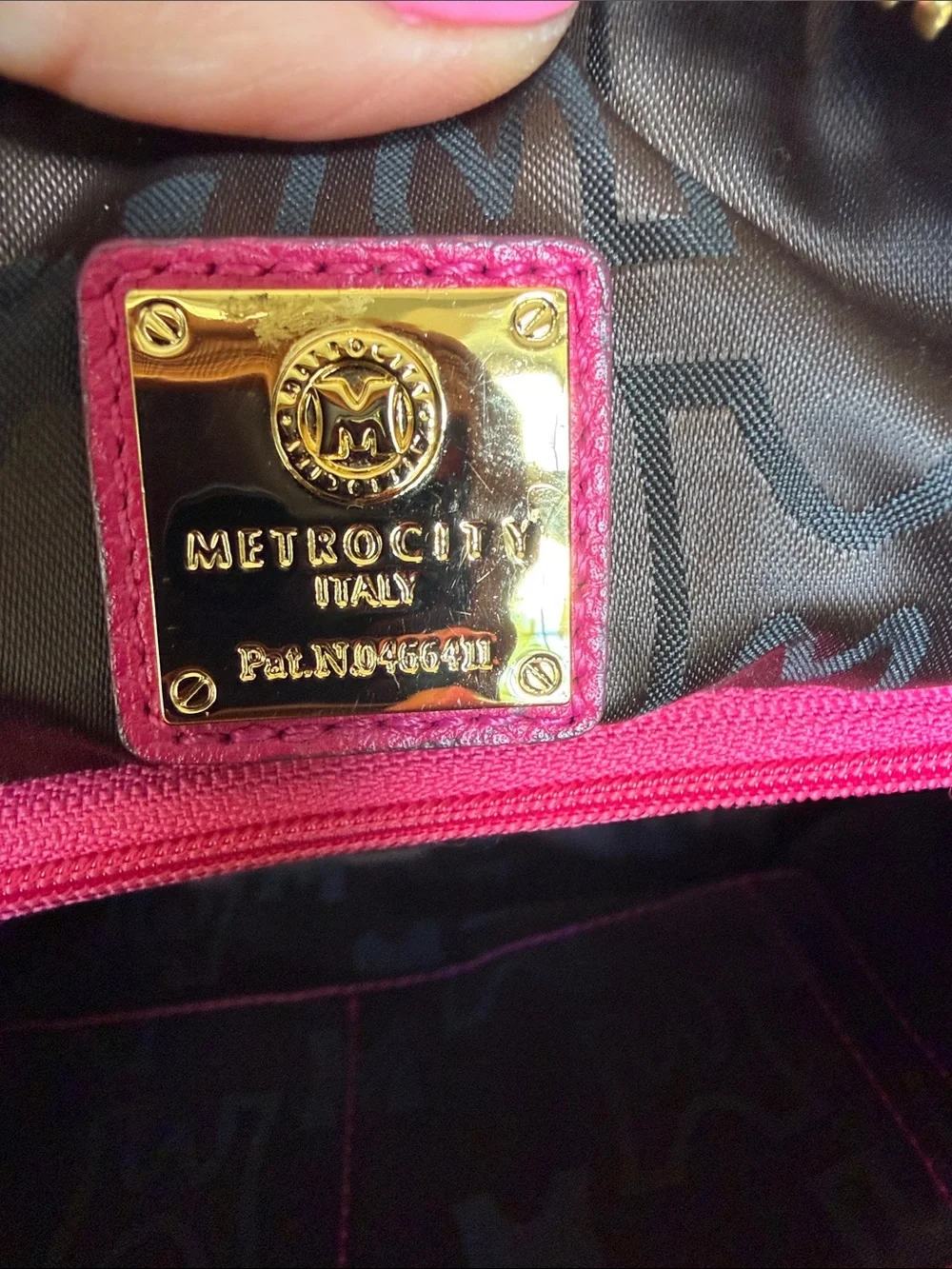 Metrocity Barbiecore Y2K Vintage Quilted Monogram Doctor Bag Pink VGUC